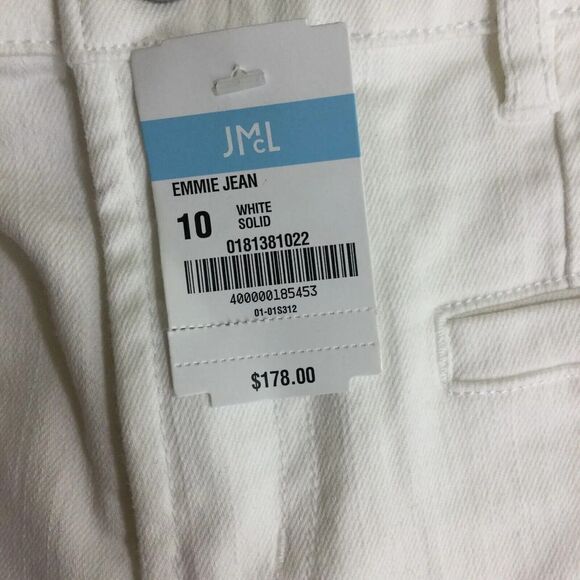 J.Mclaughlin Womens Emmie High Rise Denim Jeans White Size 10 NWT $178 - Picture 6 of 7